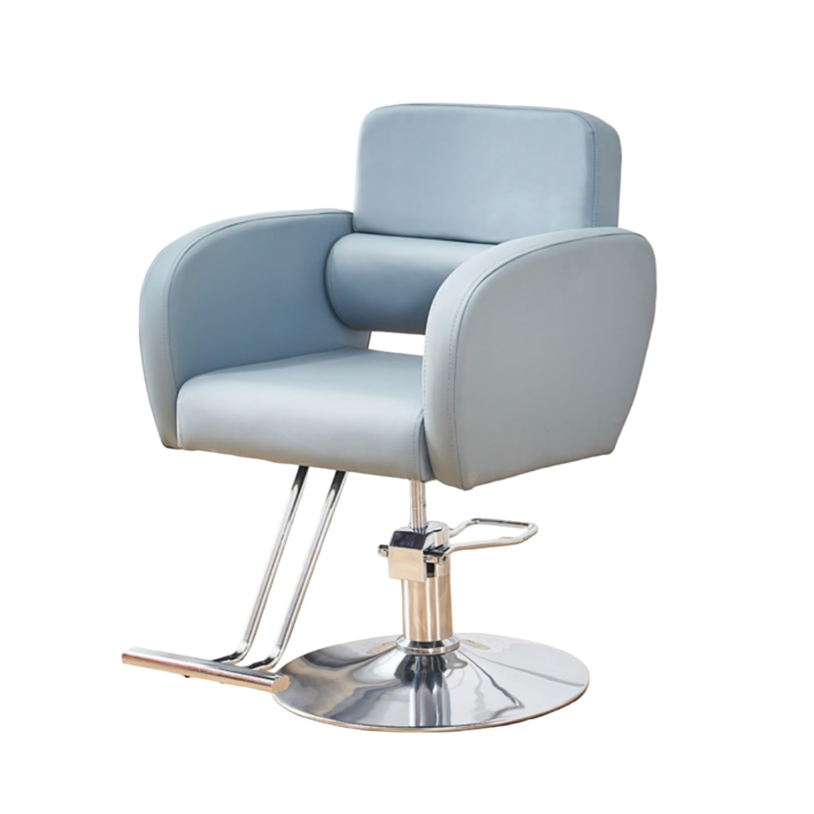 Labasuan Modern Salon Chair Styling Barber Chair, Ergonomic 360° Swivel Salon Chair, Hydraulic Lift, Load Weight 100kg, Multi-Function Shampoo Chair for Beauty Salons and Barbers(Blue)