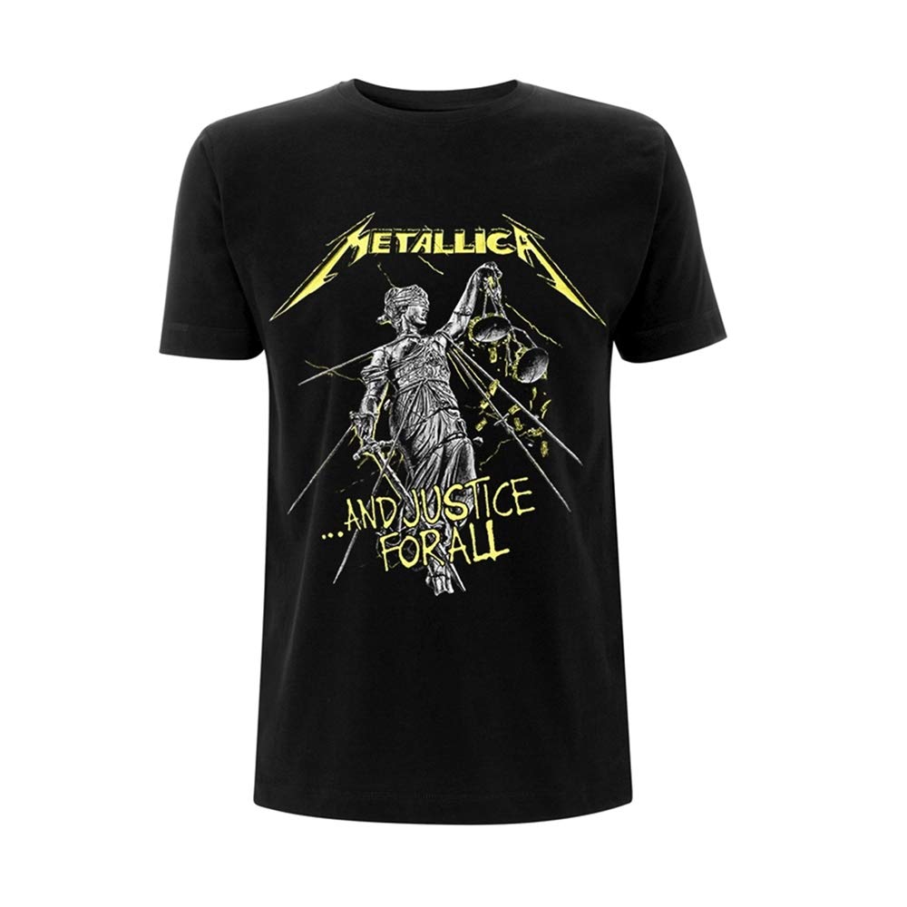 T-Shirt XL Unisex Schwarz – and Justice for All Tracks