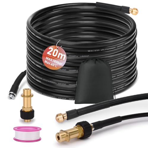 K2, K3, K4, K5, K6, K7 Wąż do czyszczenia rura 20 m, 180 bar, 60 °C, zestaw do czyszczenia, torba, dysze