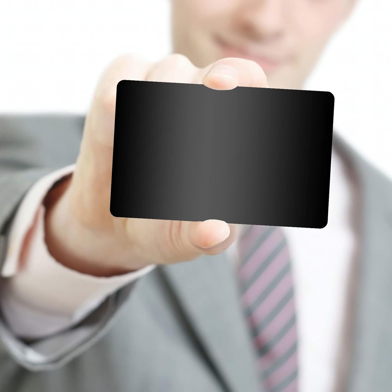 Blank Metal Business Cards for Custom Laser Engrave，Blank Name Card (120PCS - 0.02" THK., Silver)