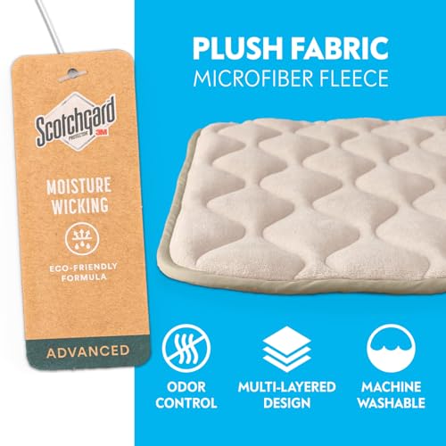 Paw-Inspired-Washable-Padded-Crate-Mats-for-Dogs-23-x-17-Pad-Fits-24-inch-Kennels-Leakproof-Waterproof-Bottom-Plush-Pet-Beds-Tan - Cucciolini Doodles Paw-Inspired-Washable-Padded-Crate-Mats-for-Dogs-23-x-17-Pad-Fits-24-inch-Kennels-Leakproof-Waterproof-Bottom-Plush-Pet-Beds-Tan