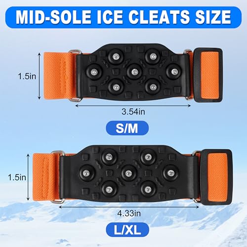 Crampons à glace contre le verglas avec sangles réglables de sécurité - 3