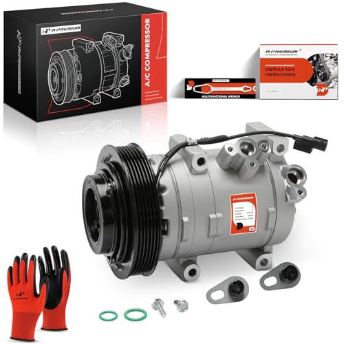A-Premium Air Conditioner AC Compressor with A/C Clutch Compatible with Acura TL 2009-2014, TSX 2010-2014, RDX 2013-2015 & Honda Accord 3.5L 2008-2012, Accord 2.0L 2014, Crosstour 3.5L 2012