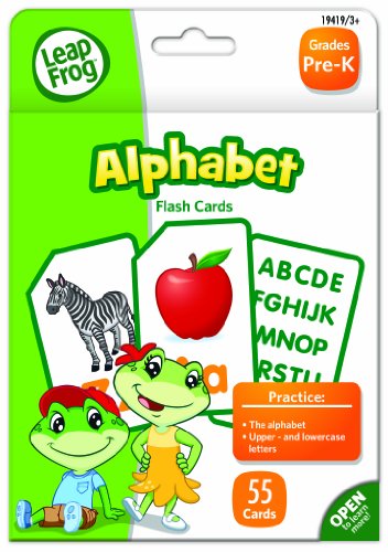 LeapFrog Alphabet Flash Cards for Grades K-1, Pack of 55 (19419)