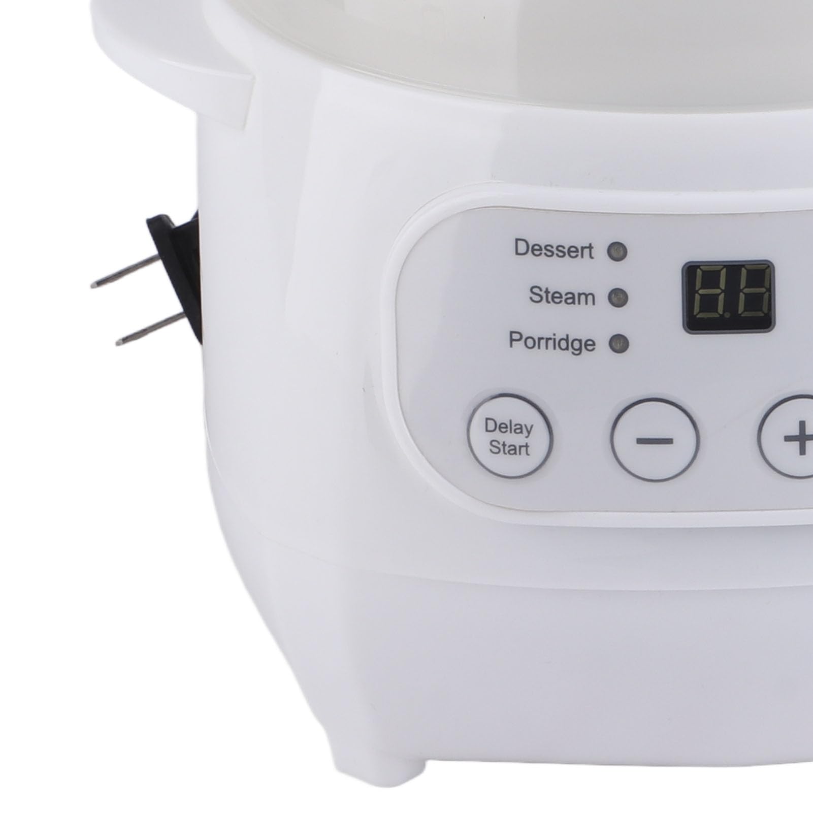 Olla eléctrica para estofado de 1 litro, olla de cocción lenta, cocina eléctrica para estofado, revestimiento de cerámica con tapa, cazuela de cerámica para estufa, gachas de avena y sopa de 9