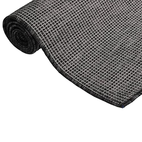 Tapis à tissage plat d'extérieur gris de 3.04kg résistant à l'eau