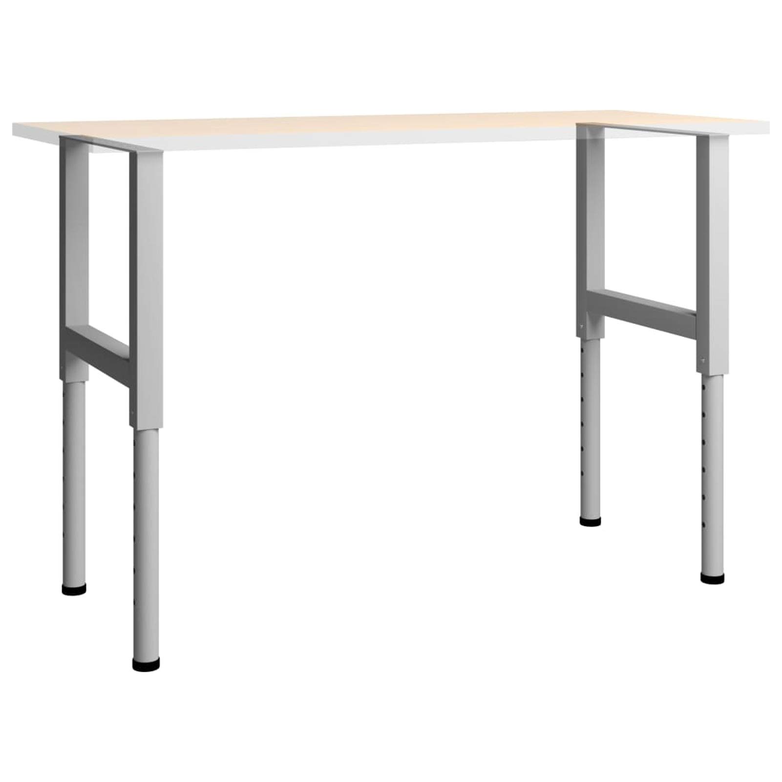 ShGaxin Rama stołu warsztatowego 2 szt. Sztalugi stołowe, metalowa sztaluga, stół roboczy, sztaluga robocza, metal 55 x (69-95,5) cm szary