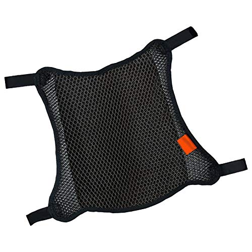 SaferCCTV Cojín para asiento de motocicleta, funda de asiento transpirable en 3D, almohadilla de malla de refrigeración de aire de gran tamaño y reduce la presión para un viaje largo
