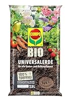 COMPO BIO Universalerde torffrei - für alle Garten- und Balkonpflanzen sowie Obst- und Gemüsekulturen 7.5 l