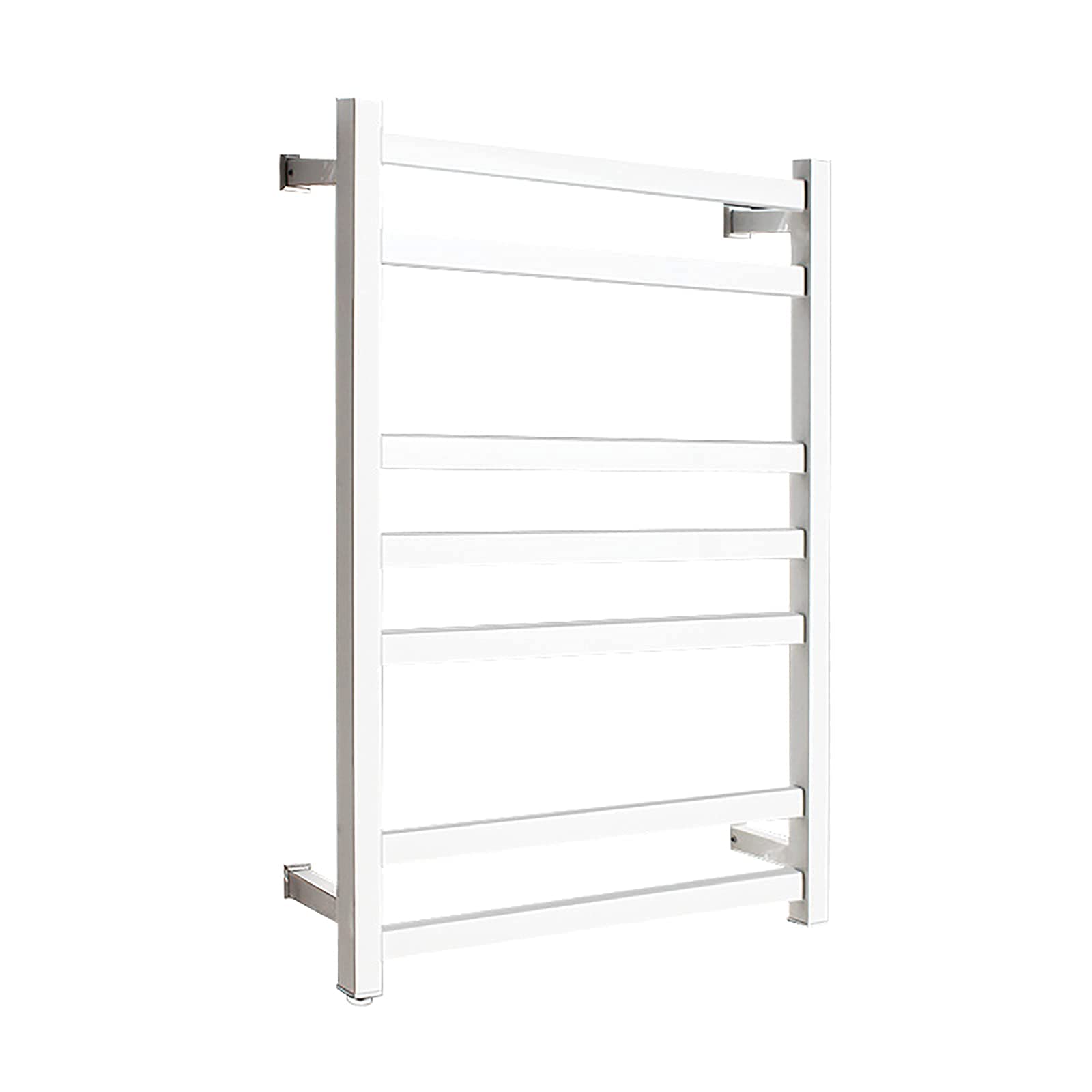 Toallero eléctrico de pared de acero inoxidable negro con 7 barras cuadradas de 80W