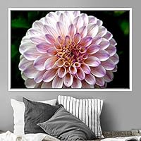 Framed Canvas Wall Art Flora Snapshot Closeup Dark Expressive Farmhouse/Country Floral Multicolor Photography Realism Single - 16x24 inches