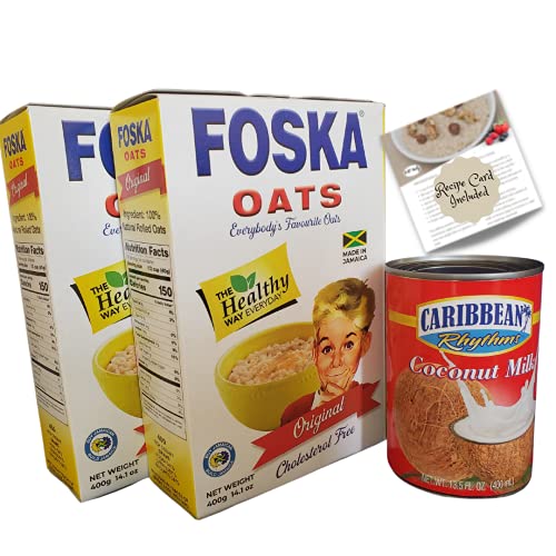 Jamaica Oats Porridge Bundle, 100% Natural Rolled Oats