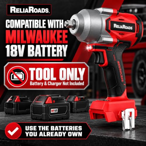 ReliaRoads 18V Cordless Impact Wrench
