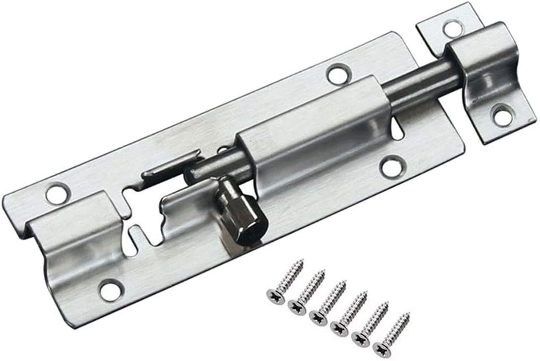 JoDyRiTht Door Sliding Bolt Latch, 3 Inch Stainless Steel Locks Hardware With Screw for Window, Door, Furniture