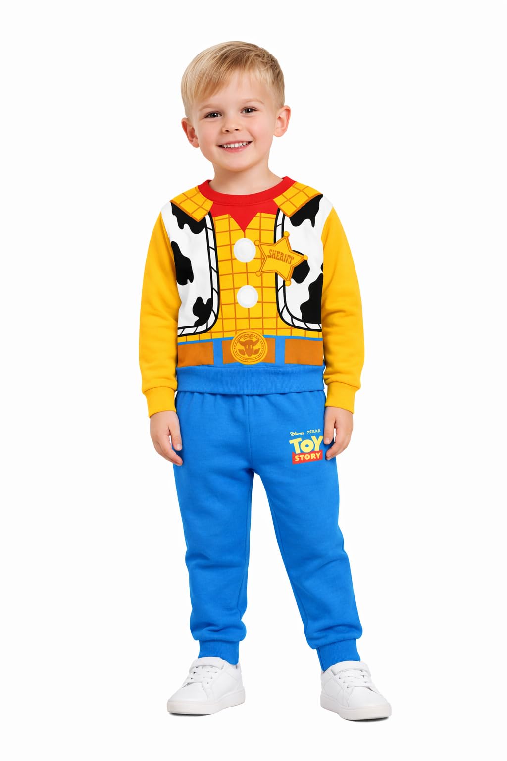 Disney Toy Story Kinder Trainingsanzug Set Jungen Mädchen Jogginganzug 2-teilig Buzz Lightyear Woody Oberteil und Hose 18 Monate–8 Jahre