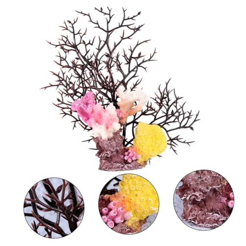 HOODANCOS White Fake Coral Branches Large Artificial Coral Reef Aquarium Décor for Home and Office