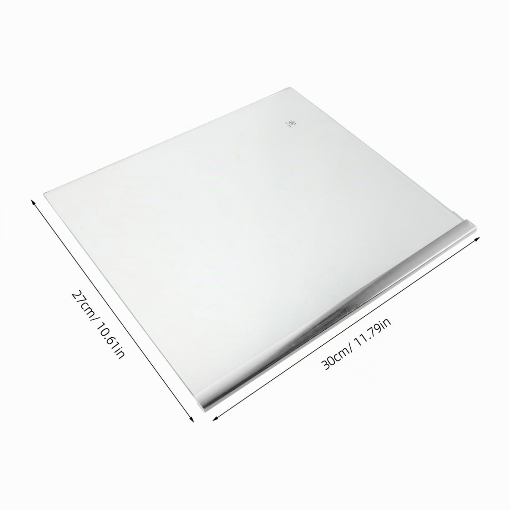Alipis Estante de Vidrio Templado y Soporte Estable para Refrigerador y Congelador Fácil de Limpiar Accesorio Práctico y Duradero Adecuado para Cocina y Hogar