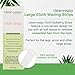 Clean + Easy Cloth Wax Strips – Non-Woven Wax Strips for Hair Removal, Salon and At-Home Use for Face, Legs & Body, 3”x9”, 100 Count