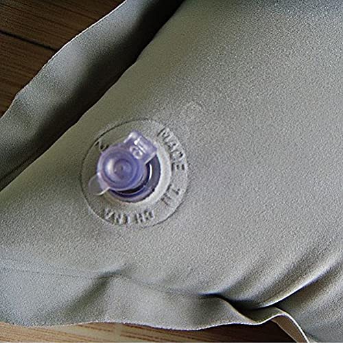 Almohada inflable ergonómica gris tamaño mediano miniatura 3