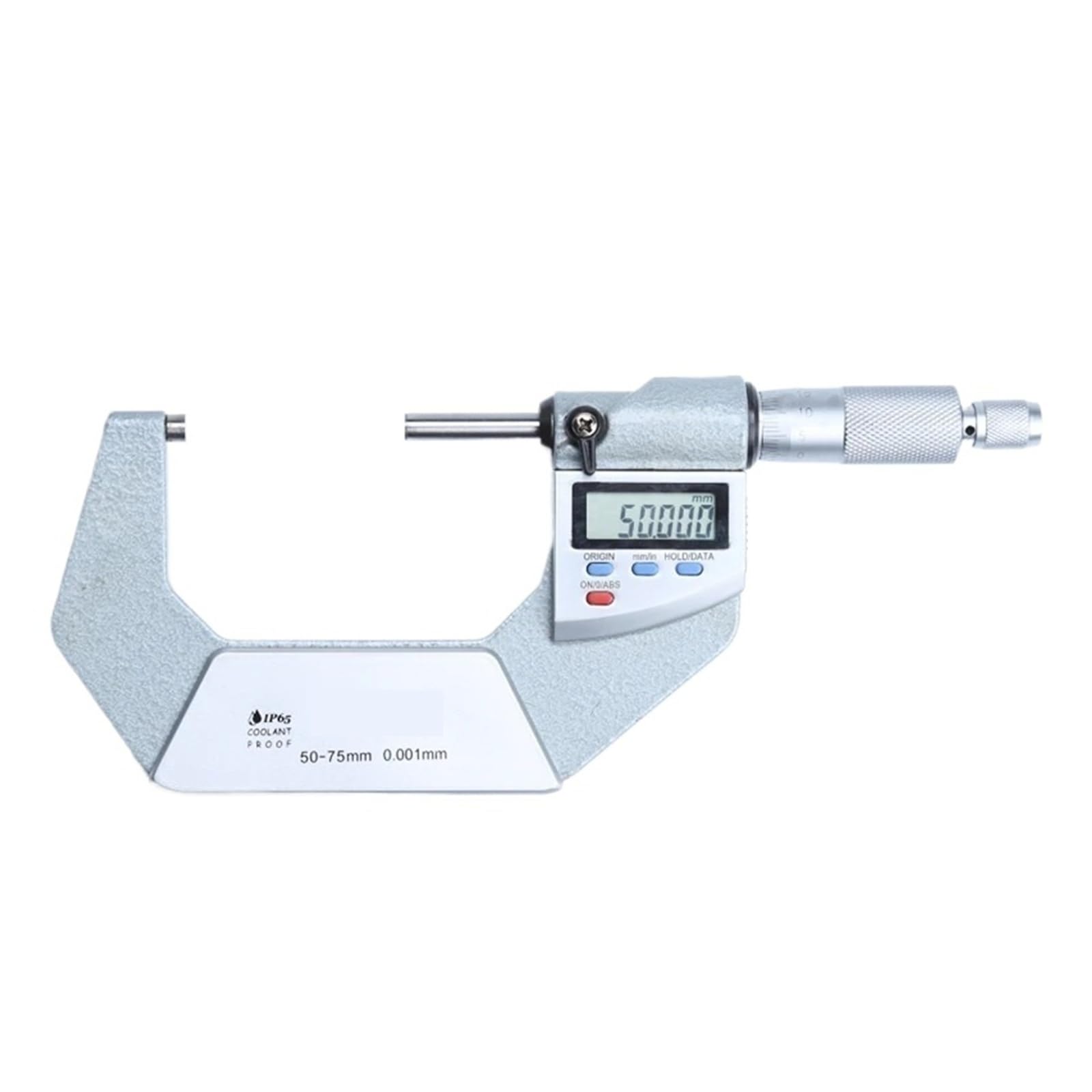 Yxzkjzj Silver 0.001Mm Ip65 Electronic Micrometer Waterproof Digital Outside Caliper(50-75Mm)