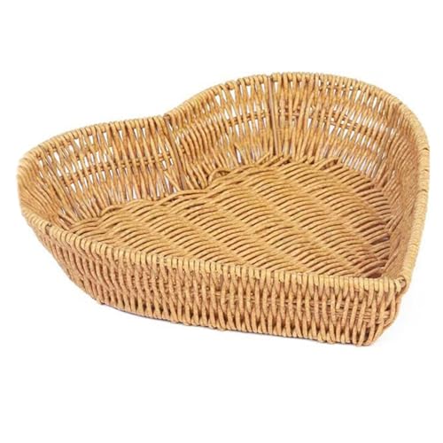 Cesta de pan de ratán portátil para servir con estilo y decorar tu mesa de comedor 7