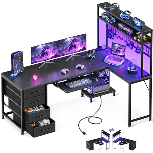 AODK 59 L-Shaped Gaming Desk