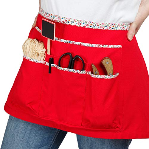 La Cordeline kurze Gärtnerschürze Rot Liberty 64 x 0,5 x 34 cm TJC1ROL