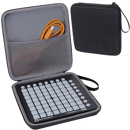 co2CREA Étui de Voyage Rigide Housse Cas pour Novation LaunchPad Mini MK2 Surface de contrôle MIDI