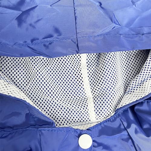 Fayemint Regenmantel für Hunde Mit Kapuze - Verstellbar, für Unterschiedliche Größen und Formen (Blau)