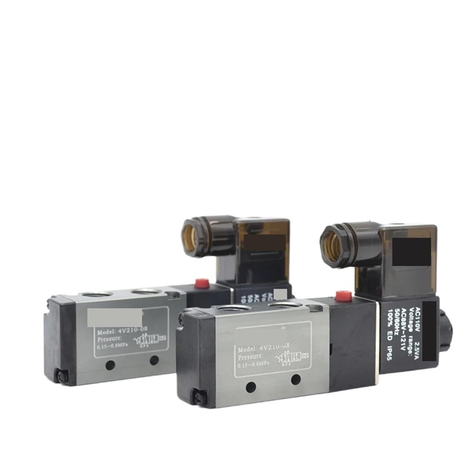 1 szt. 4v210-08 typ pneumatyczny elektryczny zawór elektromagnetyczny kierunkowy sterowanie powietrzem zawór magnetyczny 12 V 24 V 220 V 4 V 210 (4V110-06 DC24V, bez armatury)