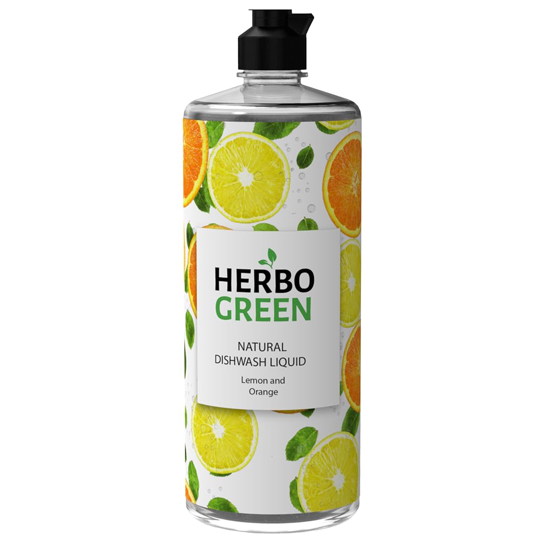 Natural Dish Cleaner 1L | Citrus Lemon & Orange | Removes Oil & Odour | Plant-Based | Soft on Skin | No Harsh Chemicals-image-41
