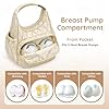 Mancro Breastmilk Cooler Bag with Ice Pack, Wearable Breast Pump Bag With Cooler, Insulated Baby Bottle Bags for Daycare Compatible with Momcozy/Medela/Elvie/Willow