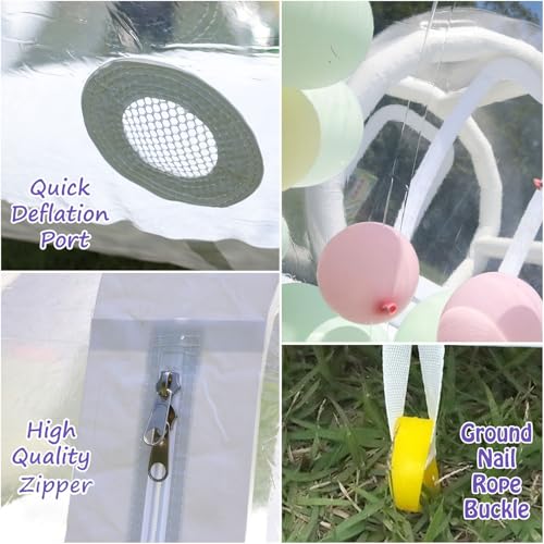 Opblaasbare Clear Huis Opblaasbare Bubble Camping Tent Waterdichte Dome Camping Cabine Commerciële Grade PVC Bubble Huis met Blower&Pump - Afbeelding 4
