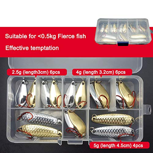 10pcs Fishing Lures Metal, Spinnerbaits Kit With Tackle Boxes - View #8