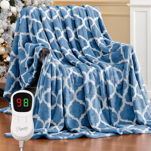 Homemate Heated Blanket Electric Throw - 50“x60“ Heating Blanket with