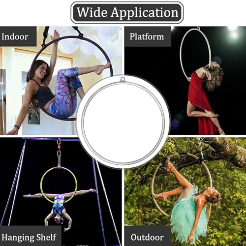 Aro aéreo de acero inoxidable para yoga y acrobacias miniatura 7