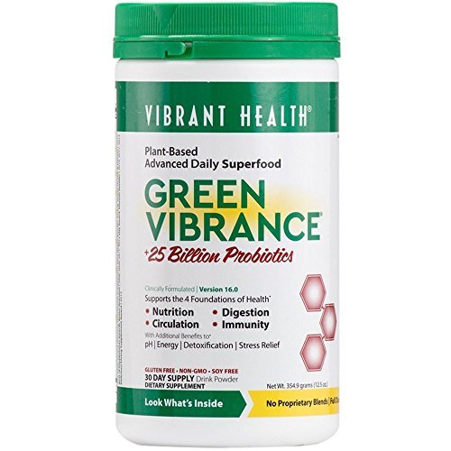 Vibrant Health Green Vibrance Powder 30 Day Supply 12.5 Oz ...