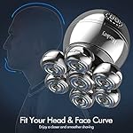 7D Electric Razor for Men,5-in-1 Bald Head Shaver Cordless LED Mens Electric Shavers IPX7 Waterproof Wet Dry Rotary…