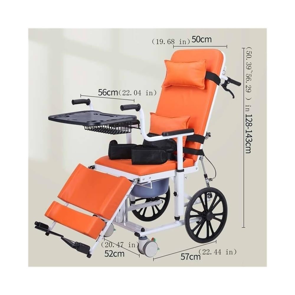 chodzik rollator Łóżko dla osób niepełnosprawnych, łóżko wielofunkcyjne, do użytku wewnątrz i na zewnątrz, z funkcją pchania i leżenia, regulowane do podnoszenia Chodziki dla seniorów(Grijs)