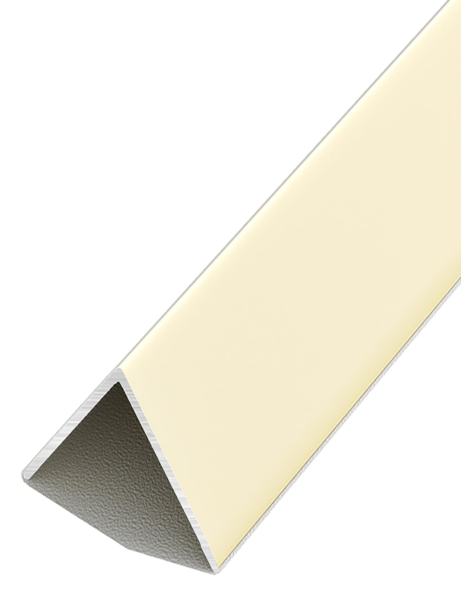 Protector de Esquina en Forma de L de aleación de Aluminio: Protector de Borde Duradero for Paredes, Puertas, gabinetes y más(Beige,1x270cm)