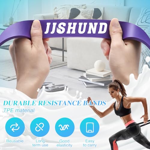 Resistance Bands Set, 5 Levels Exercise Bands Pull Up Bands for Men Women, Pull Up Assistance Bands for Strength Training, Pilates, Yoga, Muscle Toning, Body Stretching - Image 3