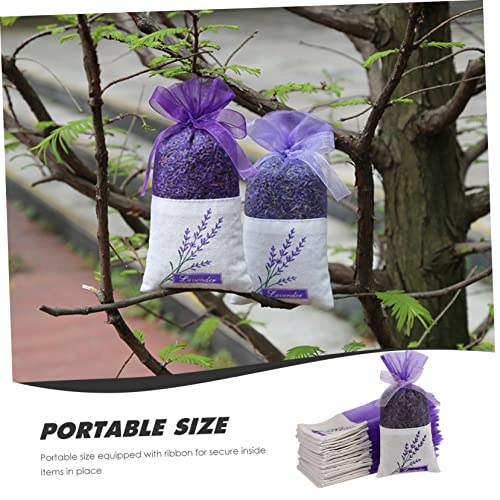 30 bolsas aromáticas de lavanda color lila miniatura 7