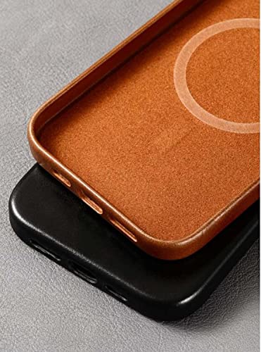 Funda para iPhone 14 de cuero retro protector antichoque compatible carga inalambrica 7