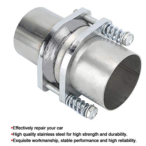 Exhaust Flange Pipe, Universal 3In Stainless Steel Quick Fix Exhaust Spring Bolt Flange Pipe Repair #TOP5