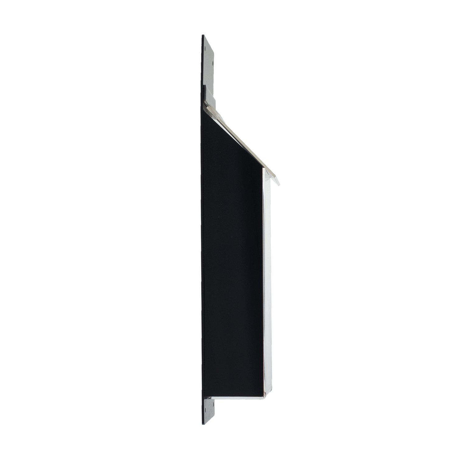 Source One Soporte para folletos trípticos, uso en exteriores, color negro, acrílico, varios tamaños disponibles