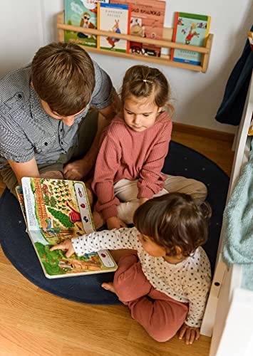 Le cadre du grand drapeau - ensemble dans la cour pour les enfants à partir de 2 ans. Recherchez le livre pour enfants. Dans le livre, les animaux et les véhicules apprennent comme chien, cheval, – vue 3