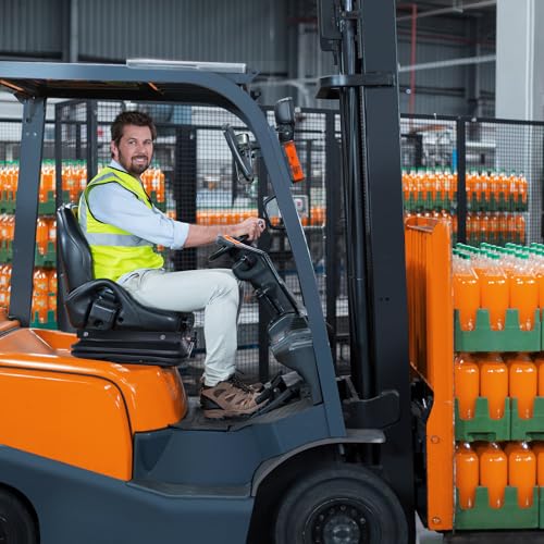 VEVOR Sitzfederungssatz 490x420x150 mm ohne Sitzgleitschiene, universelle Luftfederung für Zero-Turn-Rasenmäher, mit Staubschutz, Traktor-Sitzfederungssatz für Gabelstapler, Bulldozer