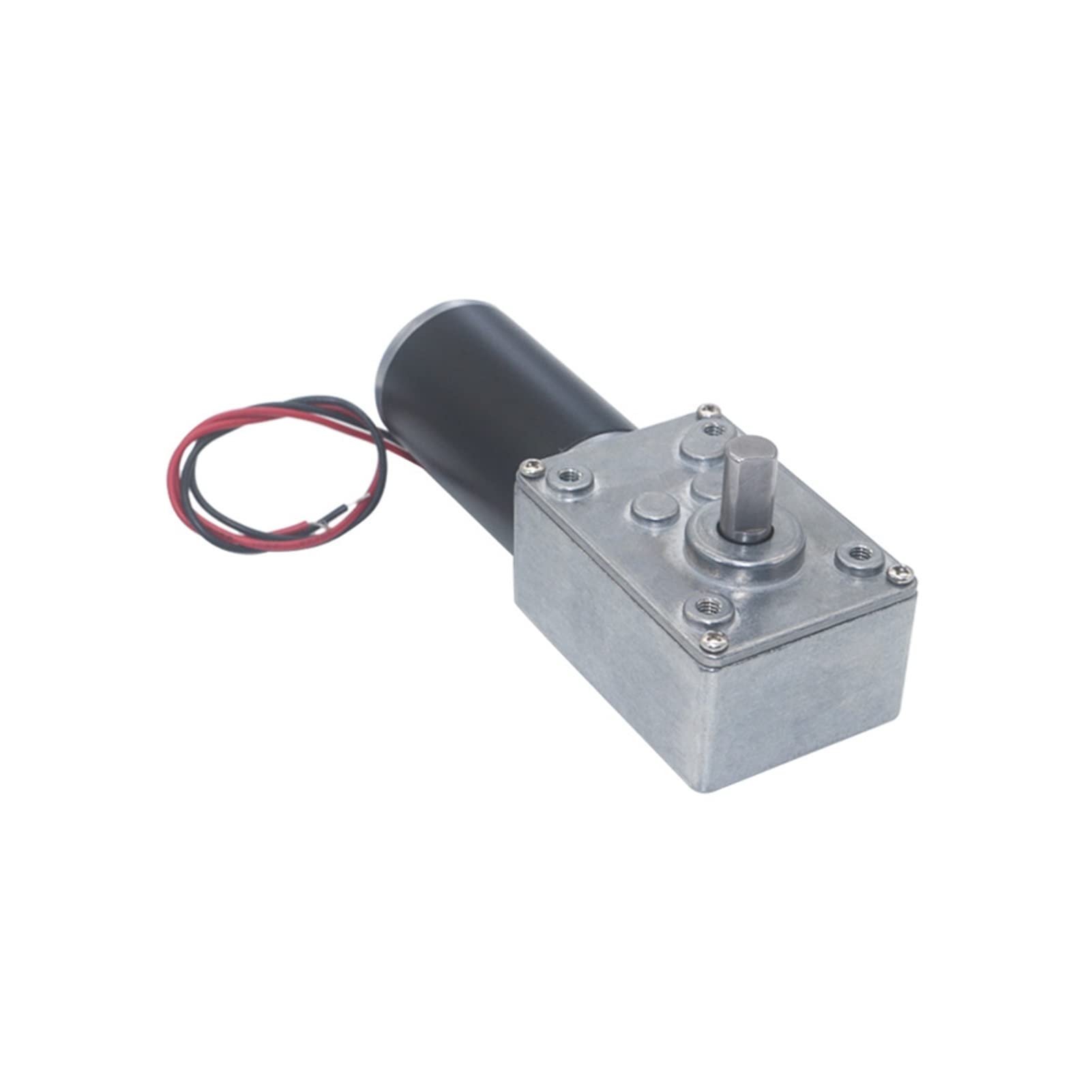 Motor de CC 5840-31zy DC12V 24V Engranaje helicoidal Turbo par Potente Eje Tipo D Grande Baja Velocidad Invertida Alta Potencia: 27 RPM, Voltaje: 12V(DC 12v,470 RPM)