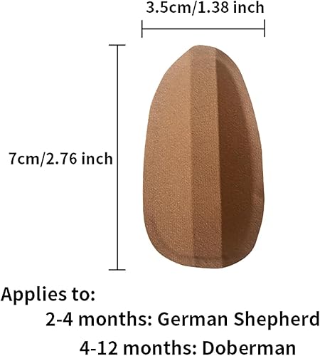 Miniatura 3 de THOUDONER Soporte para orejas de perro, herramienta de soporte vertical de corrección fija de oreja de perro para Doberman. (1.38 x 2.76 pulgadas)