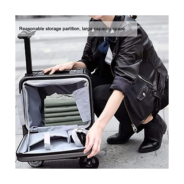 Durable Smart Electric Luggage Cycling Boarding Suitcase 2024 Inch Hardside Luggage Security Anti Theft Travel Artifact Carry On